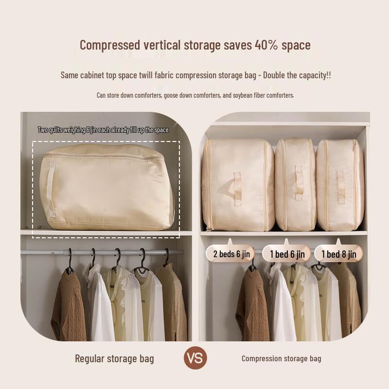 Compressible Quilt and Clothing Storage Bag