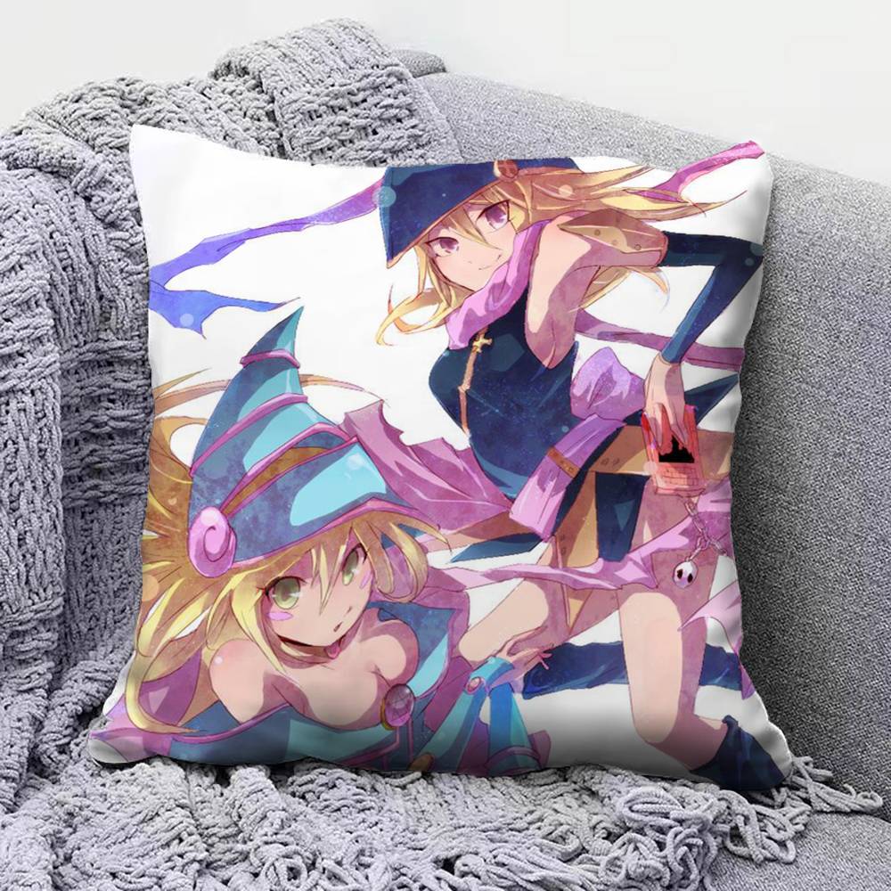Black Magician Girl YOGIOH Anime Girl Pillow Covers Home Sofa Cushion Covers and Aecorative Custom