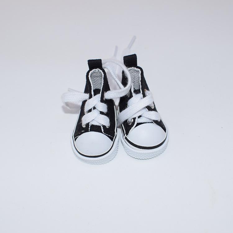 20CM Cotton Doll Shoes: 6 Points BJD Casual Mini Canvas Shoes, 5CM Size