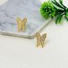 Mori Super Fairy Advanced Sense Full Of Diamonds Small Butterfly Stud Earrings Fashion Light Luxury Personality Versatile