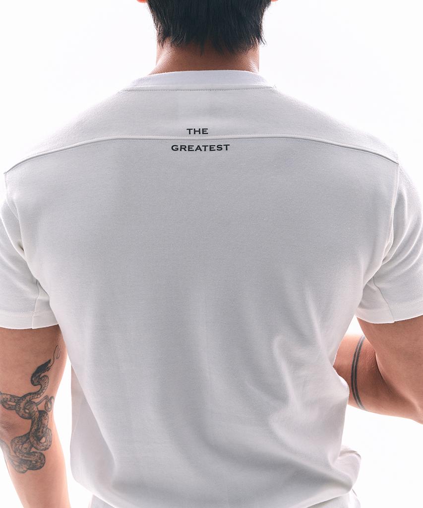 Weideun [Ali] The Greatest Muscle Fit Short Sleeve White
