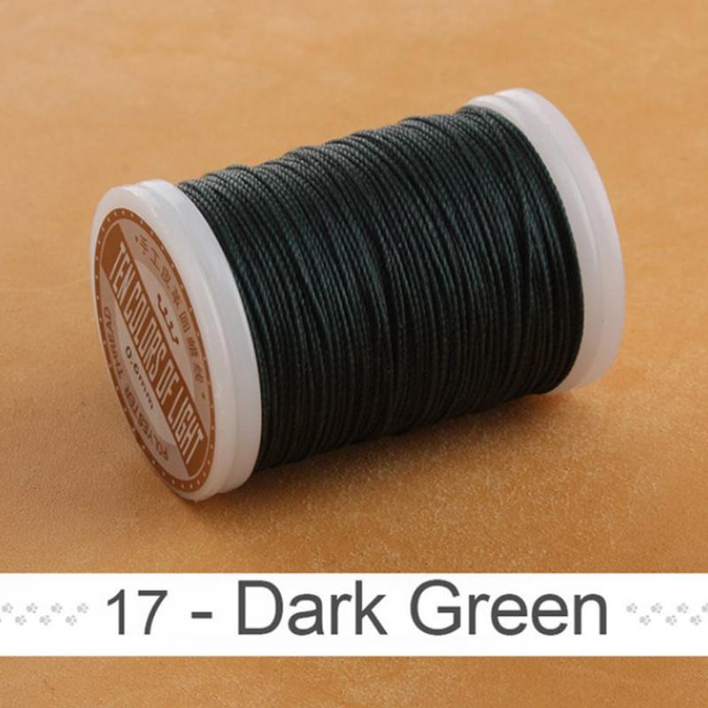 2021 Leather Craft Sewing Leather Round Wax Thread 0.6 Mm Round Wax Thread