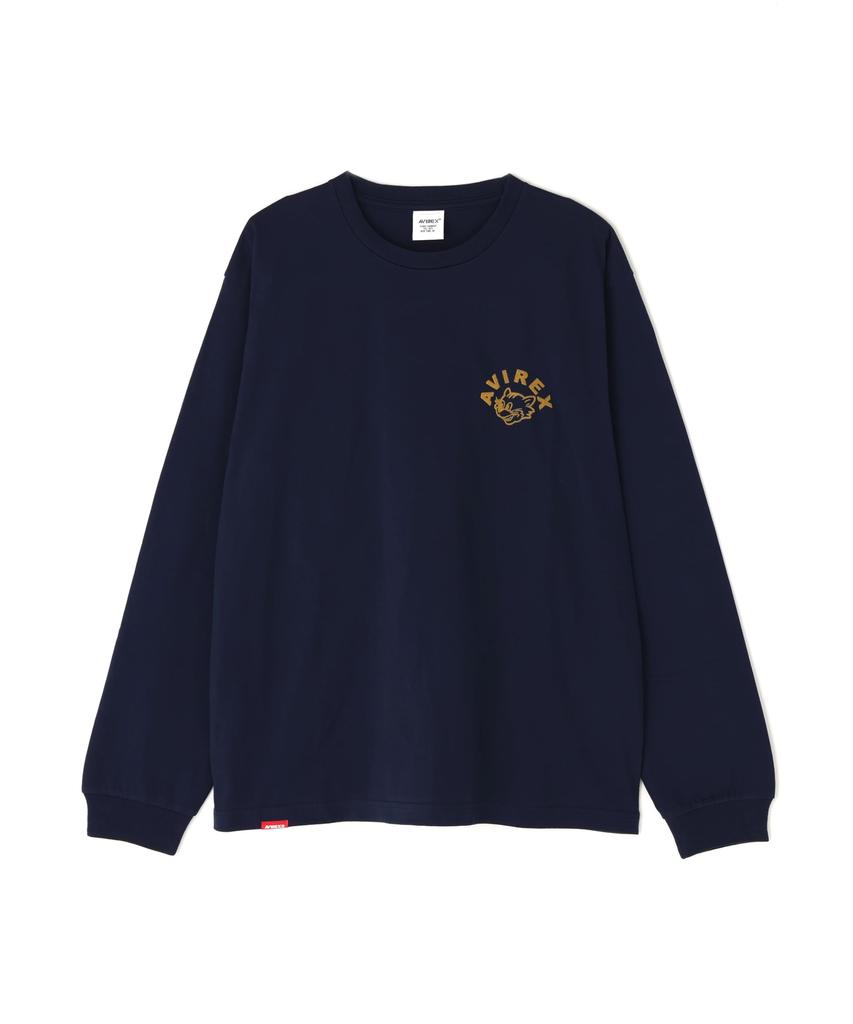 AVIREX TOMCAT L/S T-SHIRT navy