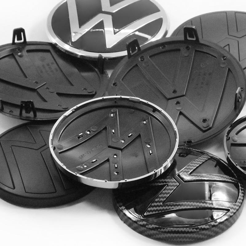 Voor VOLKSWAGEN 1 Stuk 139mm 110mm VW Auto Logo Embleem Motorkap Voor En Achter Staart Markering Achter Badge Stickers Voor Volkswagen Polo 2019-20