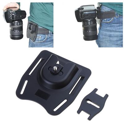 Schnellladende Kameraholster Haken Schnellgurt für DSLR-Kamera Hüfttasche Sicherer Kamera-Gürtel 1/4-Zoll Schraubhalterung