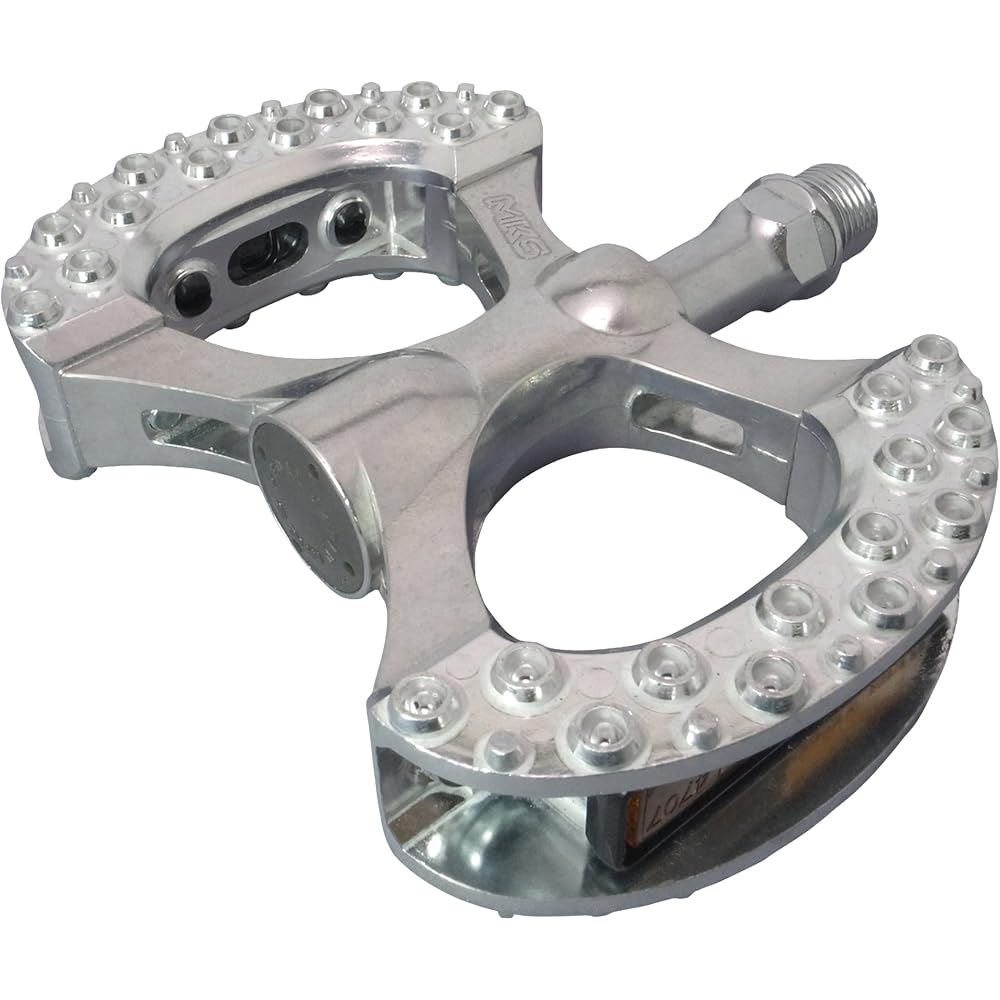 MKS Lambda Bicycle Pedals Silver Lightweight Durable Design