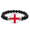 287 Länder Nationalflagge Druckknopf Elastisches Band Perlen Länderflagge Unabhängigkeitstag Perlen Schmuck Perlenarmband