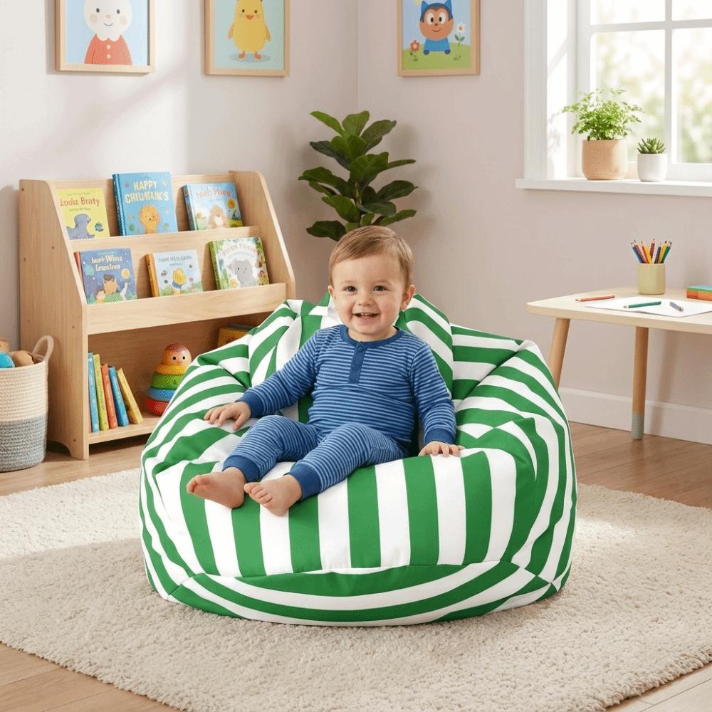 Waterproof Fabric Bean Bag Chair Sun Resistant Floor Cushion Comfortable Lazy Lounger Sofa Garden
