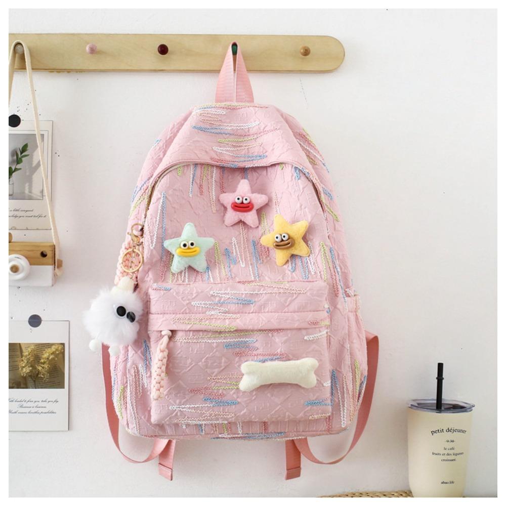 Backpack Female New Cute Female Student Schoolbag Junior High School High School College Student Class Backpack