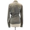 Givenchy Made In Italy Long Sleeve Tack Shirt 36 Brown Gray Blouse Women Used