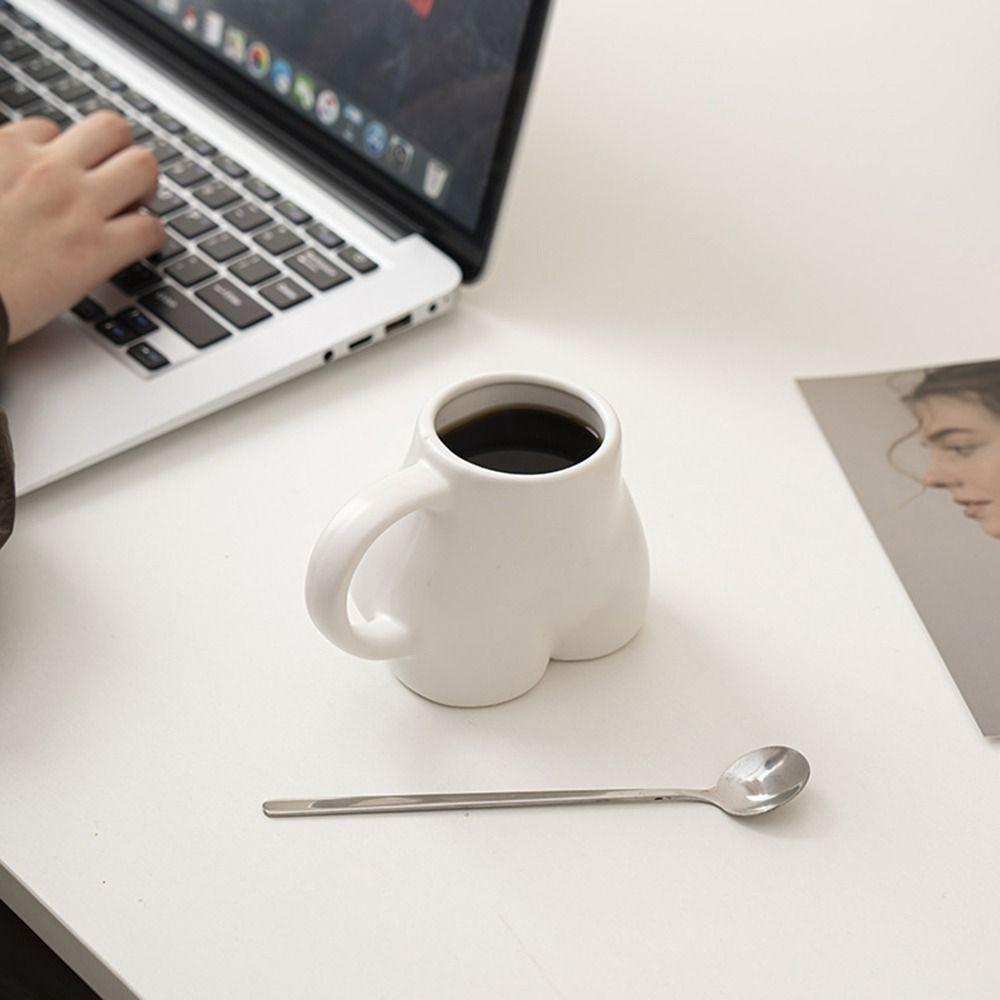 Butt Body Shape Coffee Mug Porcelain Tea Cup Funny 3D Water Cup  Home Decoration