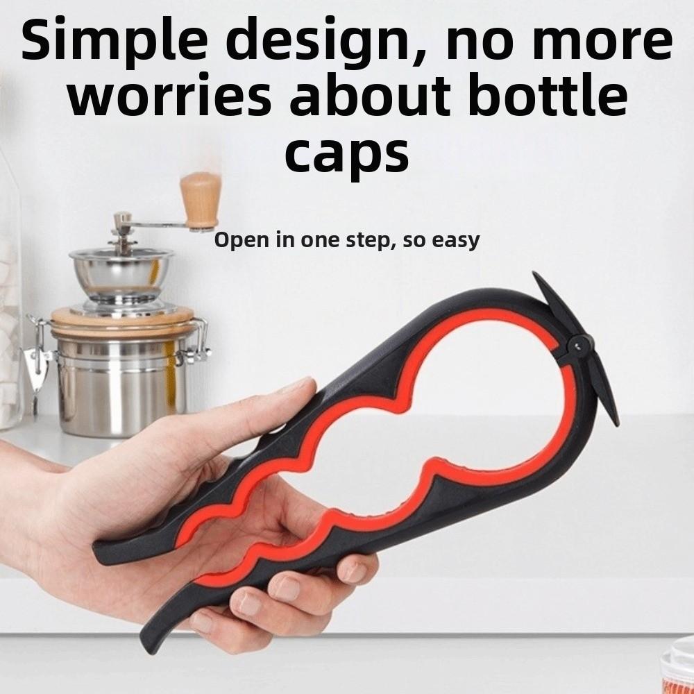 Quick Opening Bottle Wrench 4 in 1 Bottle Cap Twister Kitchen Gadget Jar Opener Everyday Use