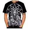 New Devil Satan 3D Printed Men's T-shirts Summer Fashion Harajuku Hip Hop Casual Tees Streetwear Personality Round Neck Y2k Tops