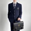AOTYP Cosplay Uniform Set for High School Includes and Perfect for Cultural and School Available in Black and Size Men's 5-Piece Students, Blazer,