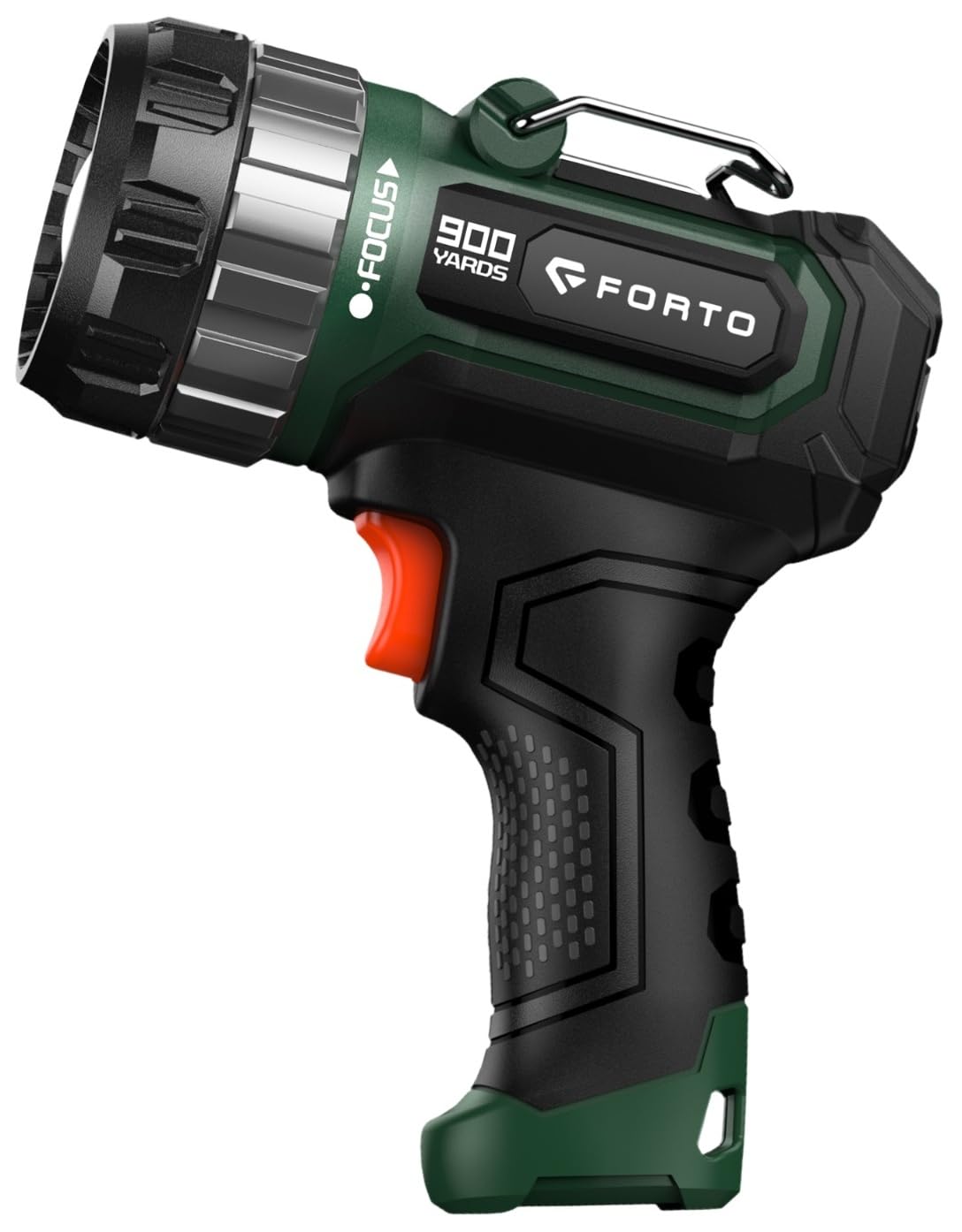 

FORTO Compact Rechargeable for Power Evacuation Wide Angle with Up to 823m Beam Two Brightness Levels and Three Flashing Outdoor Night Green Light, зелёный
