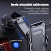 Car Dashboard Windshield Suction Cup Phone Holder Carbon Fiber Texture Extendable Rod Cellphone Bracket