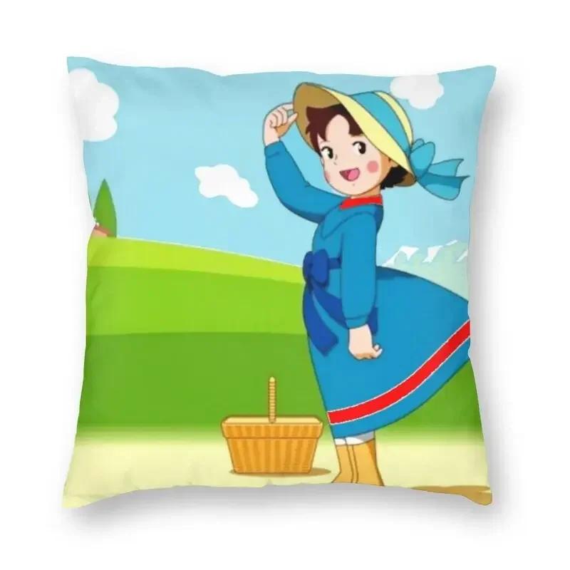 Heidi Petr A Dědeček Alpy Koza Hora Povlak na polštář x Domácí dekorace Kreslený film Dekorační polštář do obývacího pokoje Oboustranný