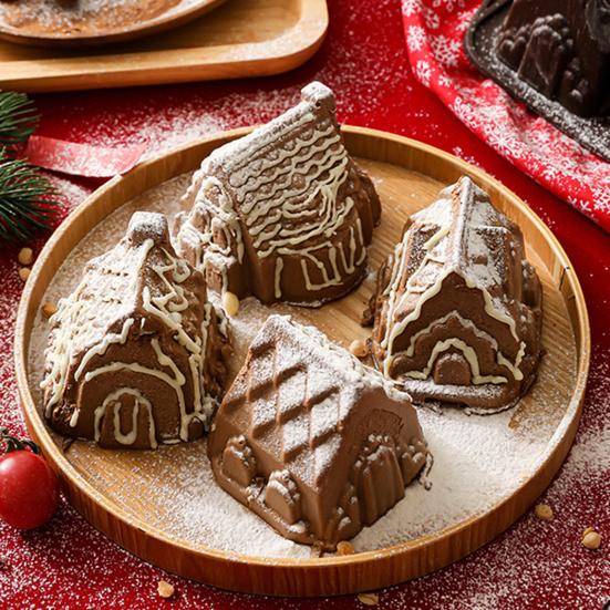 Volcano Forest Pastry Mold Silicone Cake Mold Flexible Baking Pan for DIY Cakes Chocolate Non-Stick Heat Resistant Easy Demolding Dessert Mold