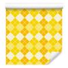 Yellow and Cream Checkered Wallpaper for Living Room and Bedroom 50x1000