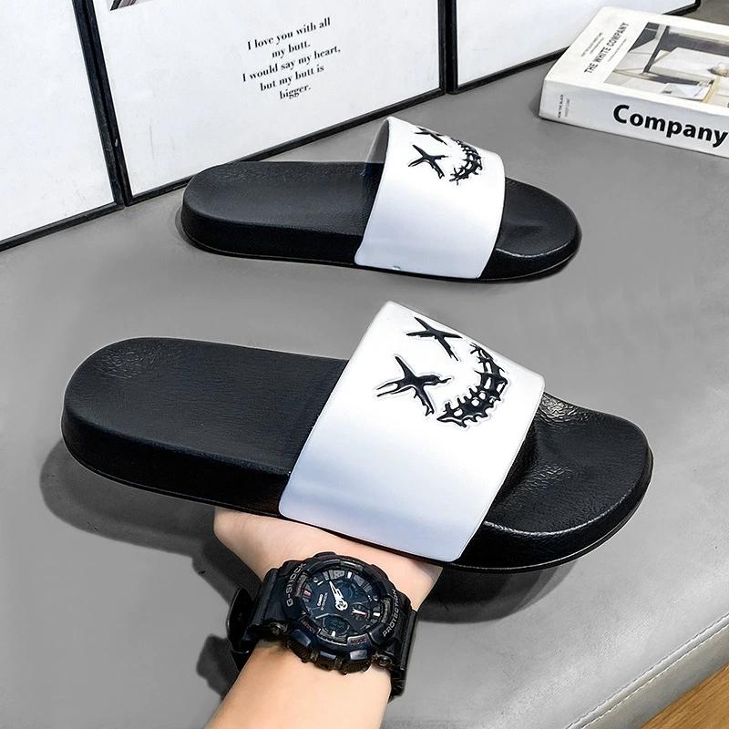 Summer Men Slippers Indoor Outdoor Casual Non-slip Beach Shoes For Women Breathable Home-based Shoe Large Size36-48