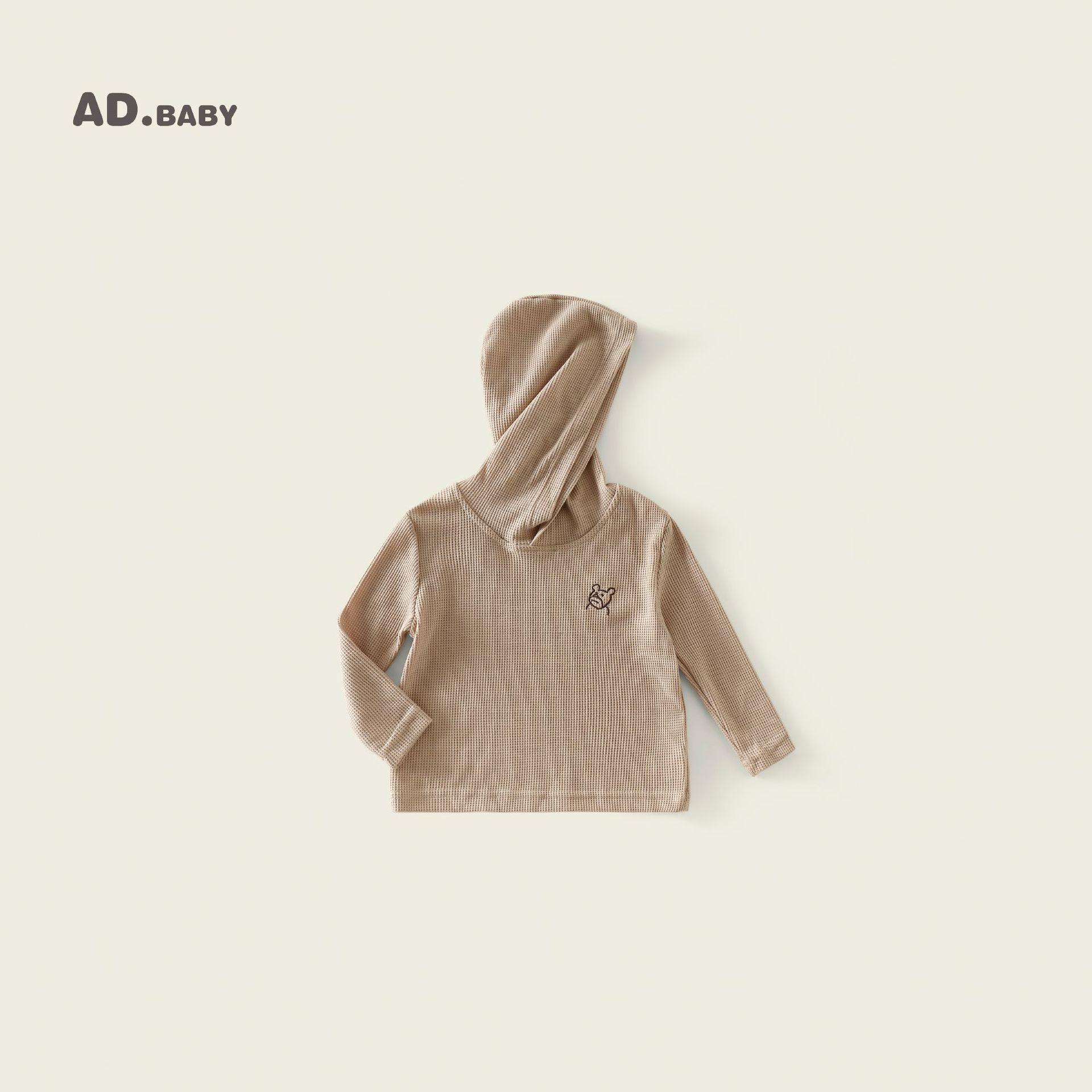 

2025 Kids Fall Hooded Sweatshirt - Boys T-shirt & Girls Base Layer, Casual Korean Style 80 cm