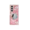 Rhinestone Flower Mirror Phone Case for Samsung Z Flip 7/ Z Fold 8 - New Butterfly Style for Women