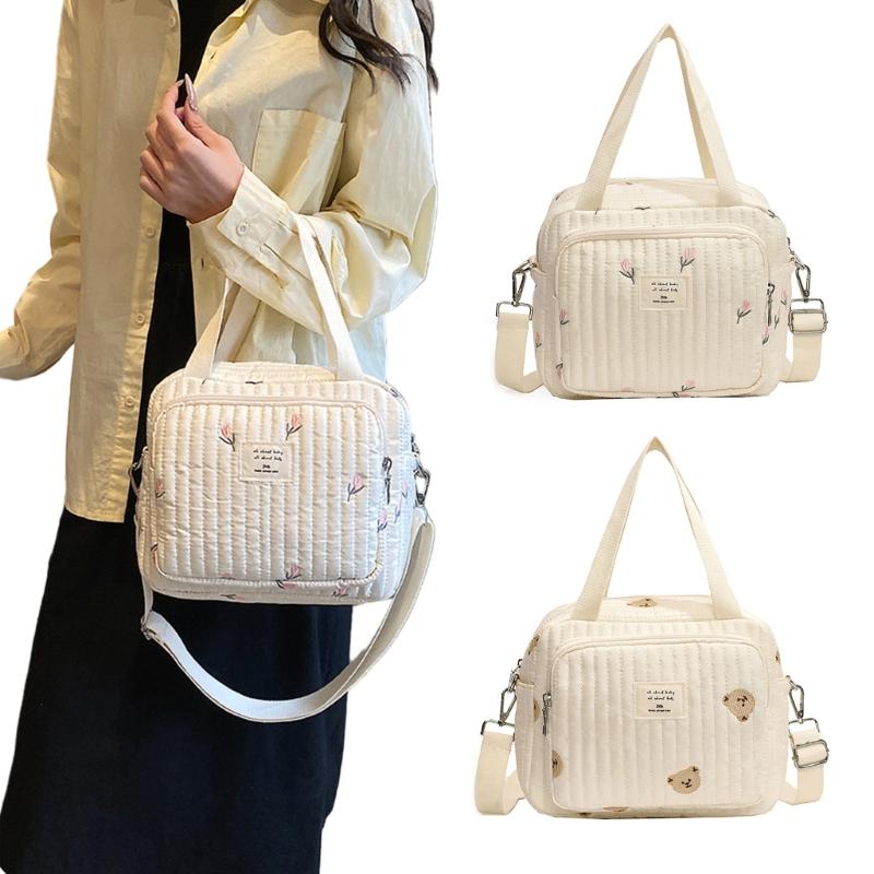 Windeltasche mit hübschem Aufdruck, Baby-Windeltasche mit exquisiter Stickerei, leicht zu reinigen, Feuchttücher für Säuglinge, Windel-Organizer-Beutel