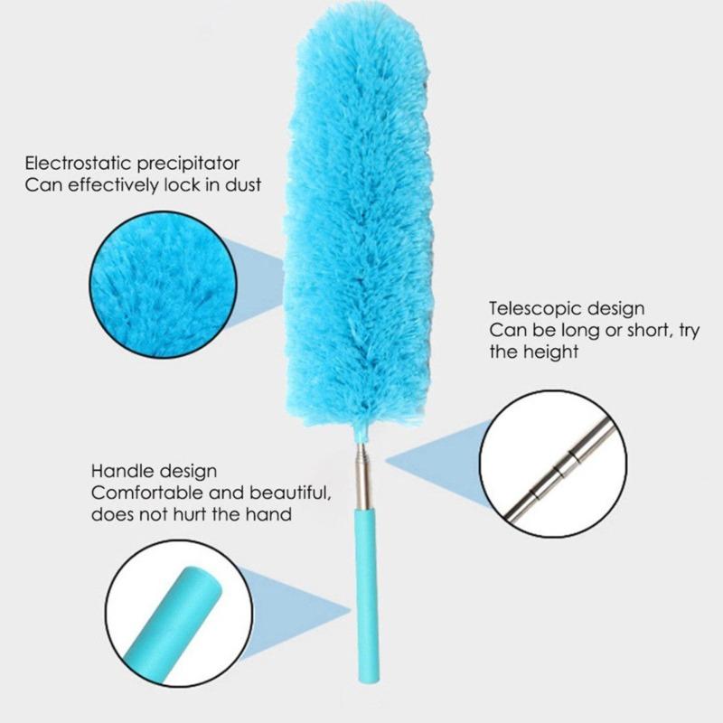 Microfiber Duster Brush Extendable Hand Dust Removal Cleaner Anti Dusting Brush for Home Air-condition Car Furniture Cleaning