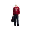 FILA Fashion Letter Versatile Skin-Friendly Soft Sweatshirt Men sweatshirt Burgundy F11M449210A-WI