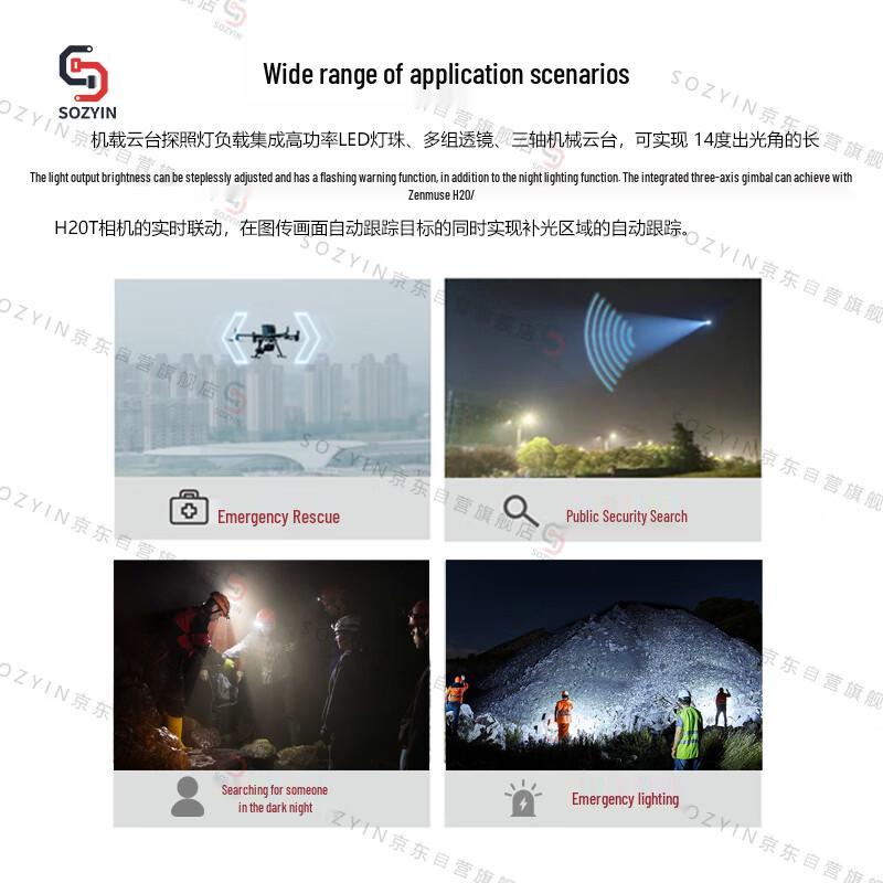 SOZYIN PST60 Drone Searchlight for DJI M350 RTK