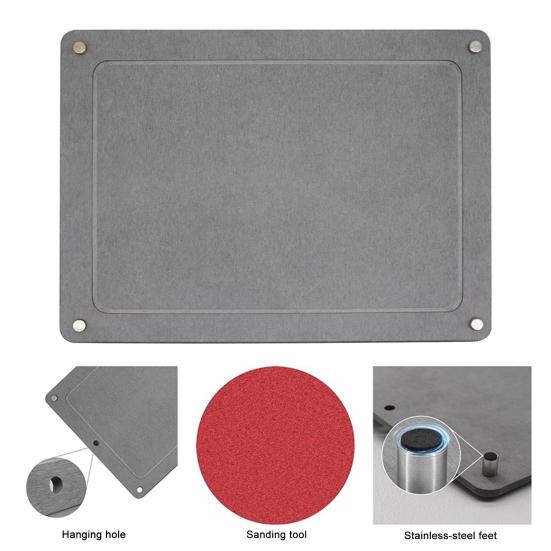 Drain Mat for Kitchen Counter 15.7" X 11.8" Large Dish Drying Mat Diatomaceous Earth Mat for Kitchen Sink Organizing