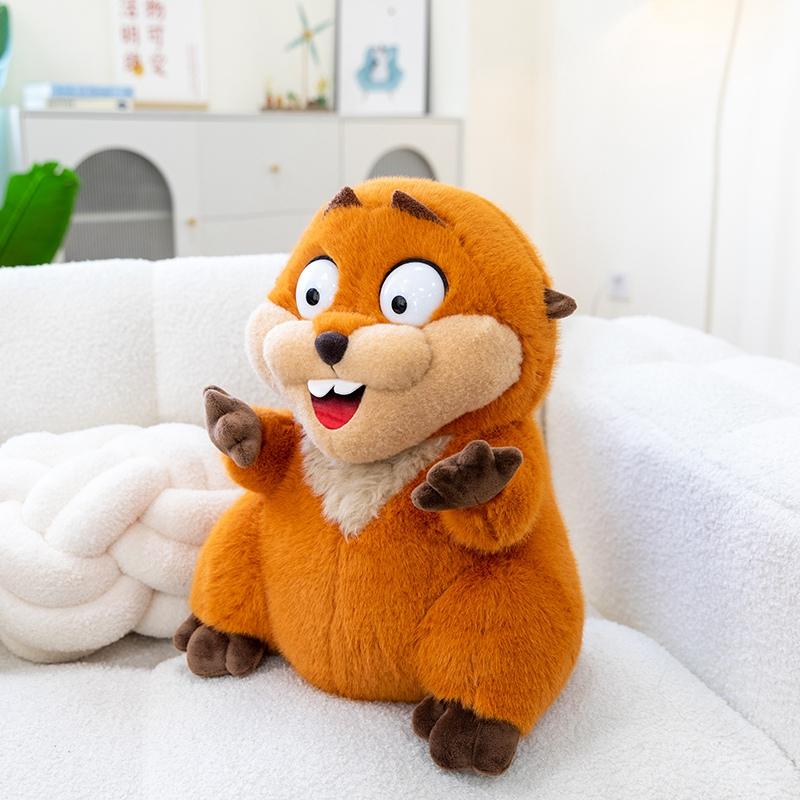 Nice Anime Hoppers Plush Cute King Georges Tom Lizard Plush Soft Stuffed Animal Beaver Plushie Doll Toy Birthday Gift for Kid