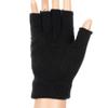 Black Warm Winter Stretch Elastic Mittens Knitted Gloves Fingerless Gloves Half Finger Gloves