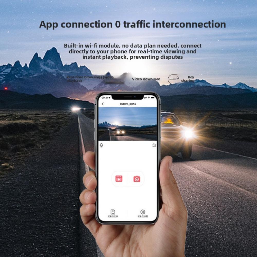 Mini 2 Inch WiFi Dash Cam 1080P Full HD Night Vision Car Camera Recorder