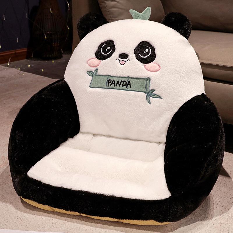 Uroczy Kot Jesień i Zima Pogrubiona Poduszka na Siedzisko Tatami Leniwa Zintegrowana Poduszka pod Pośladki Kreskówkowy Panda Biurowy Podpieracz Lędźwiowy