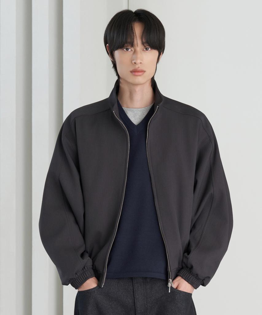 HYOJI 26 Fw High-Neck Blouson Curved Crop Jacket (3 Colors)