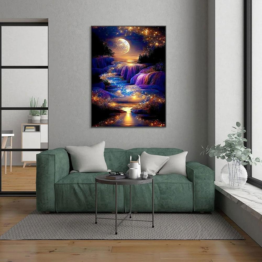 Landscape Diamond Art Kits For Adults,DIY 5D Kits For Adults Beginners For Home Wall Decoration 11.7×15.6 Inch