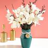 Hochwertig 5 Gabeln 20 Köpfe Künstlicher Strauß Magnolie Heimdekoration Blume Herbstdekoration Weihnachten Hochzeitszubehör