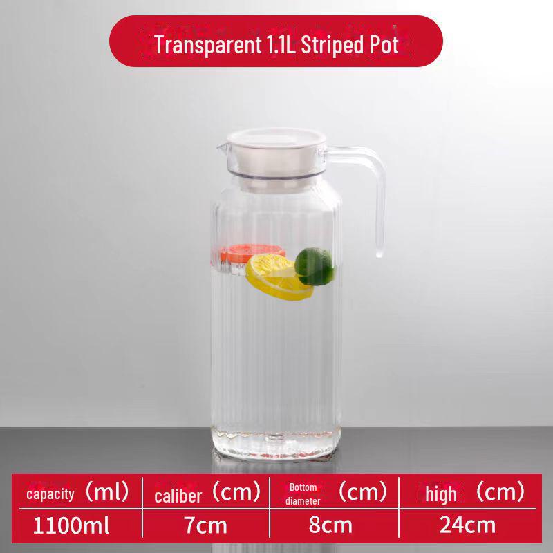 Large Capacity Cold Water and Beverage Kettle - High-Temperature Resistant Acrylic Plastic for Commercial Use