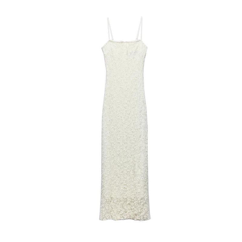 

Summer French Elegance Evening Long Dress Silm White Fairy Lace Camisole Dress 3067357 Ben White L