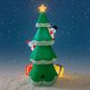 8.2FT Inflatable Christmas Tree Santa Claus Snowman Gift Box Toy Xmas Yard Decoration Festive Gift LED Lit Supplie Home Ornament
