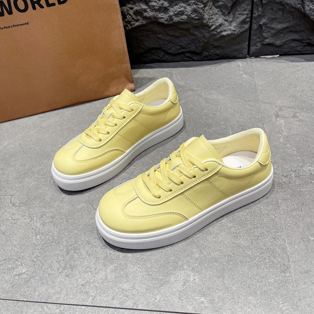 

Trendy 22 autumn new elegant temperament beautiful soft sole casual sports shoes 36 жёлтый