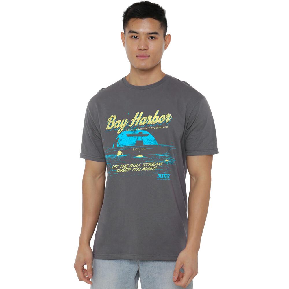 Dexter Moonlight Fishing T-Shirt S-2XL Charcoal XXXL