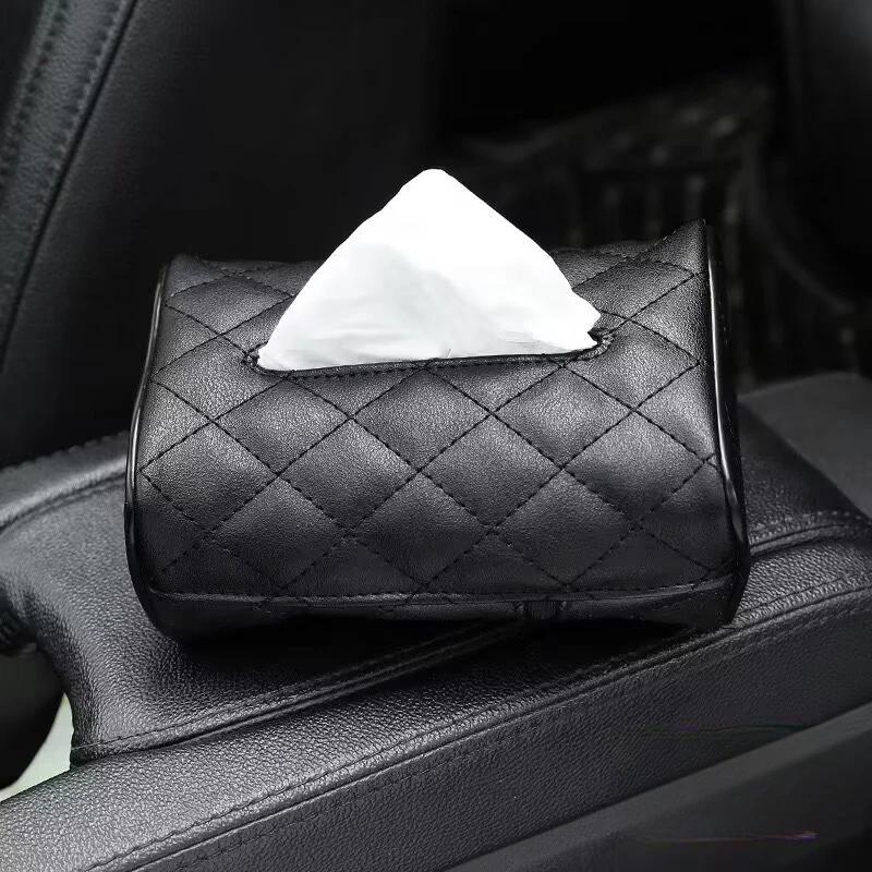 Tissue Boxes with Disposable Napkins Tissue Boxes Car Accessories Tissue Bag Organizer Car Decoration Auto Storage Universal