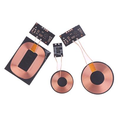 Módulo Receptor de Carga Inalámbrica 3W 600mA / 5W 1A Bobina Pequeña Integrada Cargador Inalámbrico 5V Placa PCBA