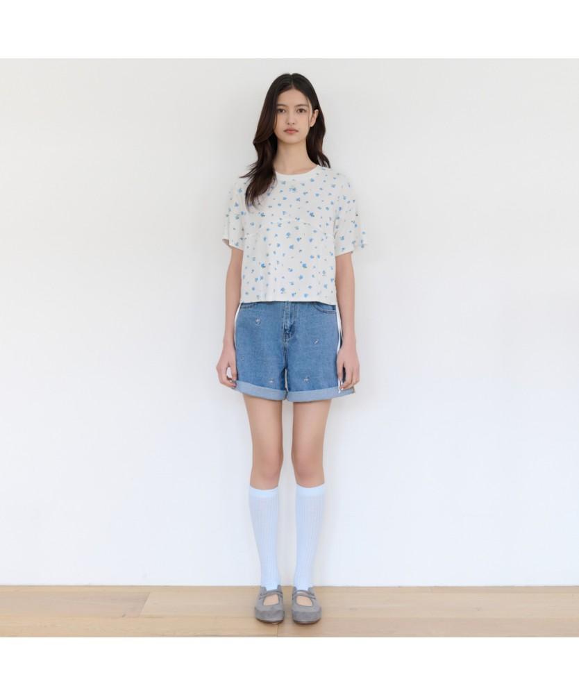 THURSDAY ISLAND Small Flower String T-Shirt_T264Mts948W