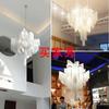 LED Post-modern Tassel Chandelier Duplex Building Loft Apartment Chandelier Italian Villa Living Room Staircase Light Luxury