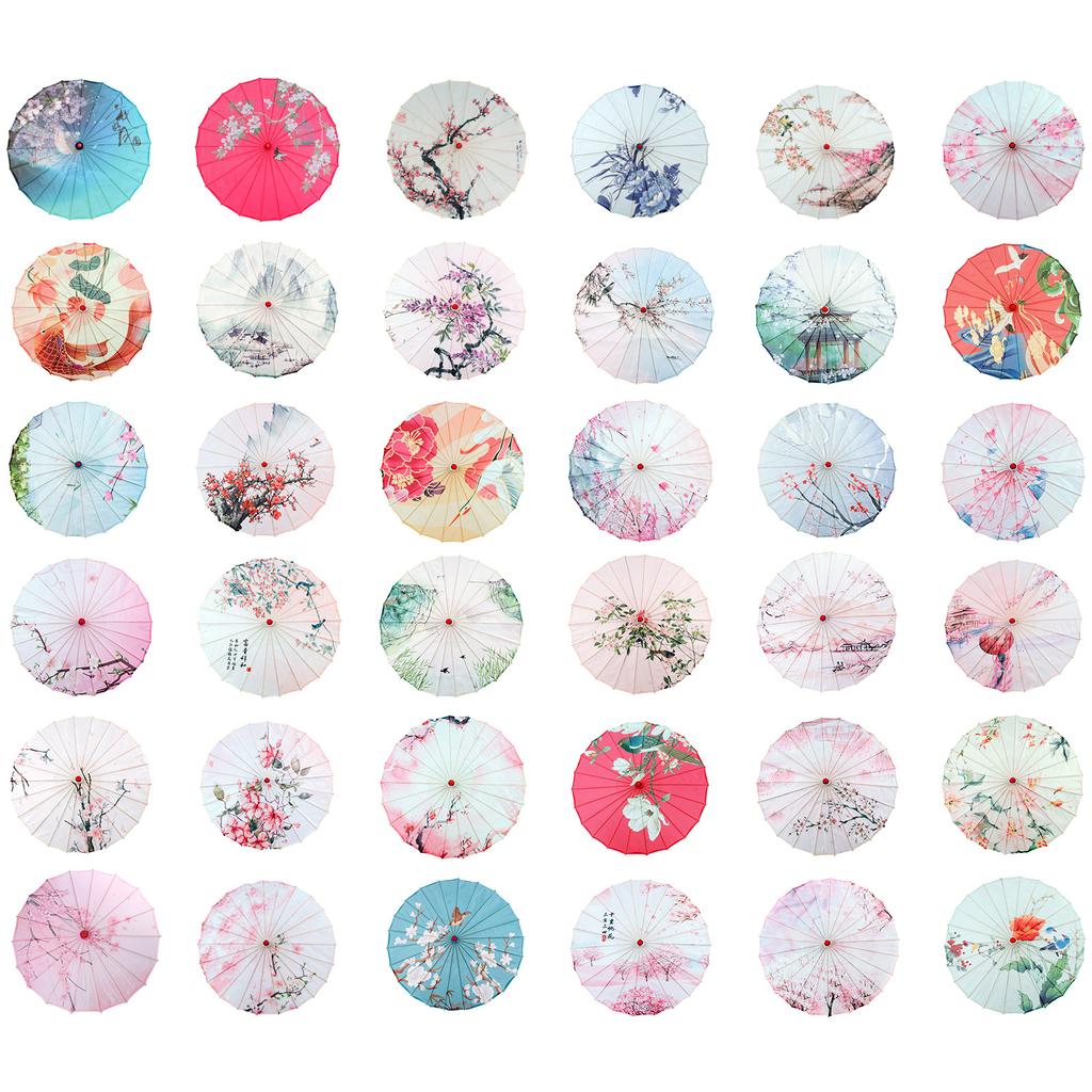 Chinese Oiled Paper Umbrellas Women Decorative Umbrellas for Costumes Photography Bridesmaids Party Scenery