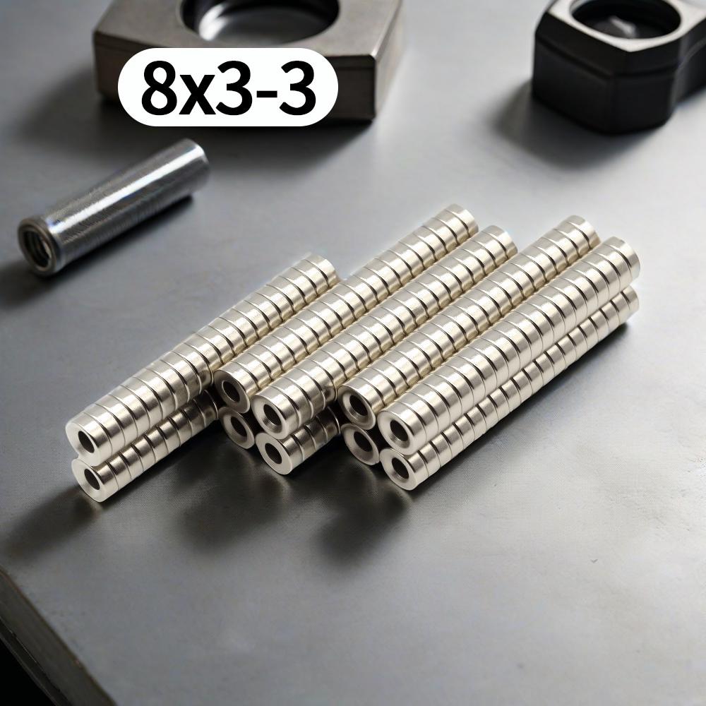 8x3-3mm Magnete Kühlschrankmagnete für DIY Büro Whiteboard Werkstatt Geeignete Werkzeuge Zuhause Arbeitsplatz, Etc