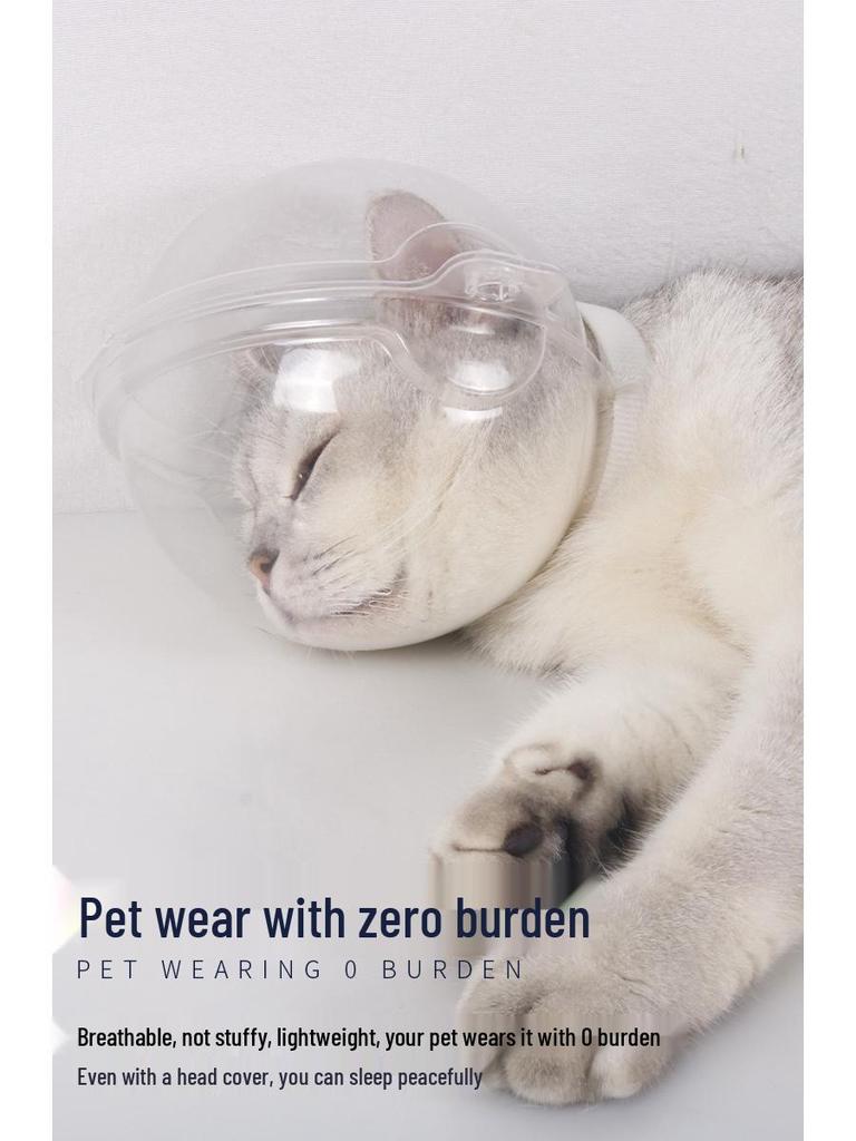 Echipament pentru cap pentru pisici de companie: Mască de ochi respirabilă Anti-Lins, Anti-Mușcare pentru Baie, Tăierea Unghiilor și Injecții.